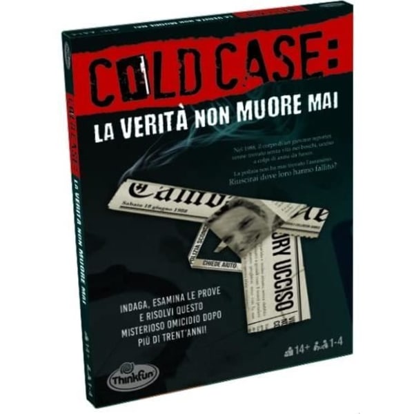 THINKFUN - COLD CASE 1, LA VERITÀ NON MUORE MAI, ITALIENSK VERSION, 1