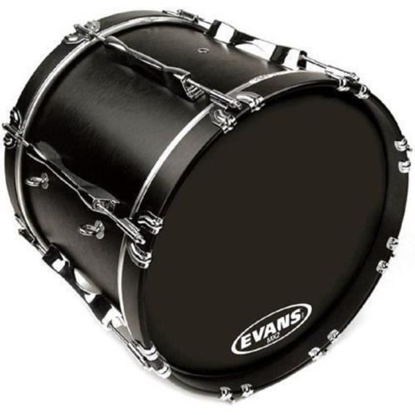 Evans Evans MX2 Black Marching Band bastrumshuvud, 24 tum