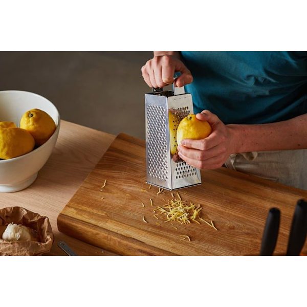 Fiskars rivjärn - 1065589 - rivjärn, 4 sidor, rostfritt stål, Höjd: 23 cm, Essential, Silver,