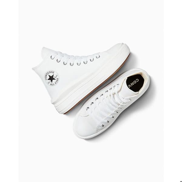 Baskets Converse Chuck Taylor All Star Move Hi, Vit, Unisex Vit 38