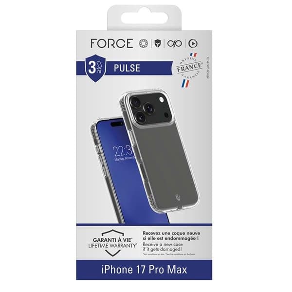 Coque FC Pulse - IPhone17 Pro Max - Transparent Vit