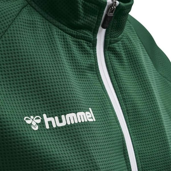 Hummel Zip Autentisk Poly Jacka för kvinnor Grön/vit S