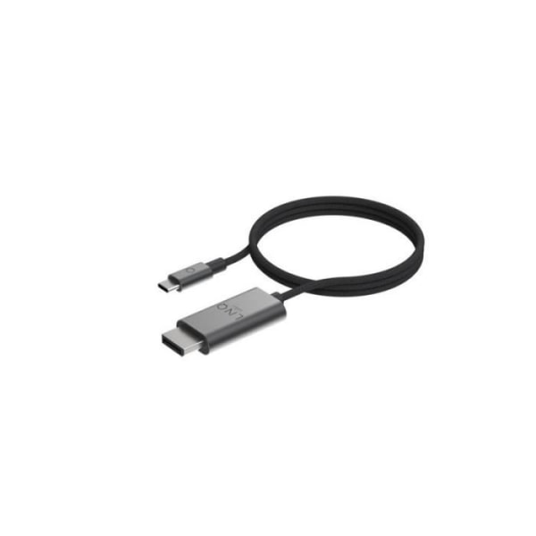 LinQ Display Port(M) till USB C(M) Videokabel 2m Svart