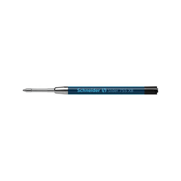 Set med 3 refills för kulspetspenna - Svart - Extra bred spets - Slider 755 XB - Schneider Svart