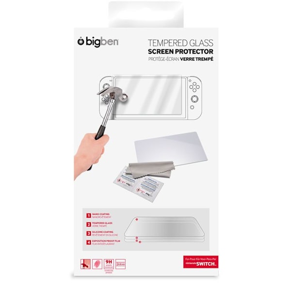 Skyddsfilm Härdat glas för Nintendo Switch-surfplattan Transparent