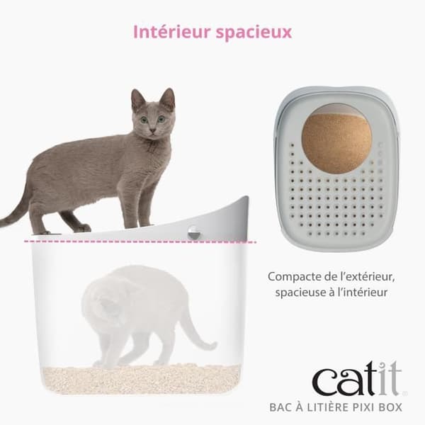 Toalett hus, kattlåda - CATIT - Pixi Box - Ingång ovanifrån