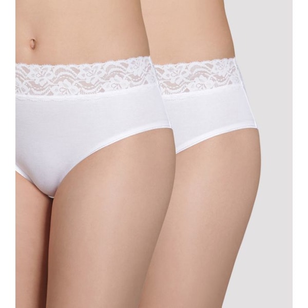 DIM Dam Maxi Coton Plus Trosor X2 Vit Vit 44