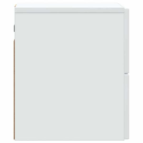 vidaXL Väggmonterad sängbord 2 st Vit 33 x 34,5 x 40 cm 898466