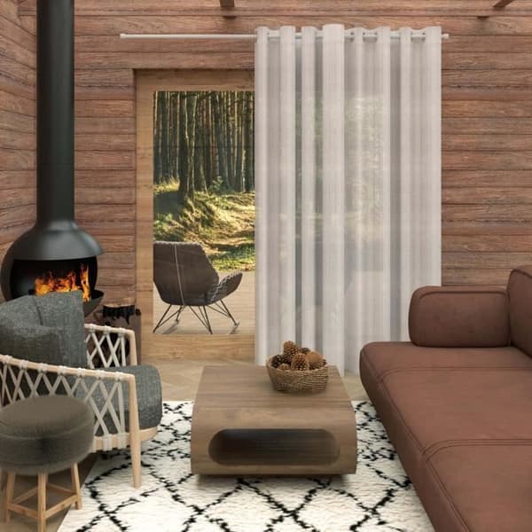 Speciell öppningslucka för burspråk 280x250 cm CALI, av Soleil d'Ocre Vit
