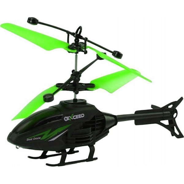 Fjärrstyrd Leantoys Helikopter med Gyroskop Grön