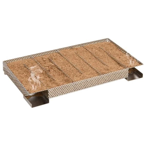 Kallgenerator - Rostfritt stål - 8 kammare - 35 cm - Träflis - Silverfärgad silver-