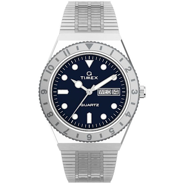 Timex TW2U95500 Kvarts analog klocka med silverarmband i rostfritt stål