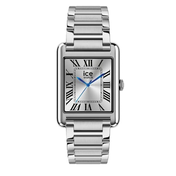 Ice Watch ICE smart TK 2.0 Rektangulär 1,41" Silver — Smartklocka med stålarmband, AMOLED, IP68