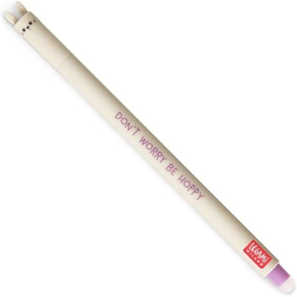Legami Erasable Gel Pen - Kaninkropp - 0,7 mm - Lila bläck - Termiskt bläck - Unik