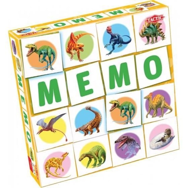 Brädspel - TAKTIK - Dino Memo - 54 bitar - Flerfärgad - Barn - Blandat Flerfärgad