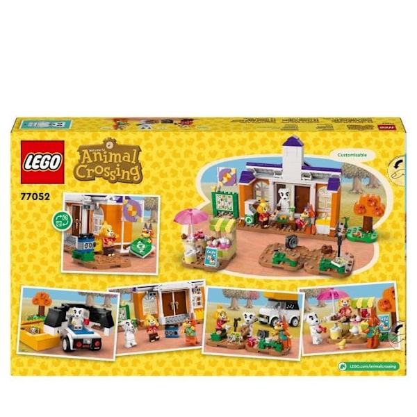 LEGO® Animal Crossing 77052 Kéké-konsert på torget - byggbar leksak med kafé