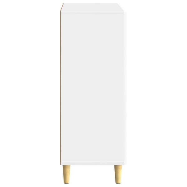 vidaXL Buffé Vit glänsande 66 x 34,5 x 90 cm Ingenjörsträ 894629