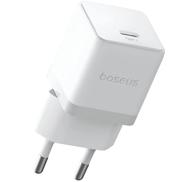 Laddare - BASEUS - Palm - 20W - Typ-C - Snabbladdning - Månvit Månen vit