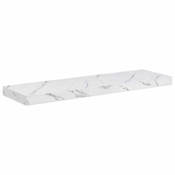 Vägghylla - VIDAXL - Vit marmor 90 x 23,5 cm - Ingenjörsträ - Rektangulär - Modern Vit marmor