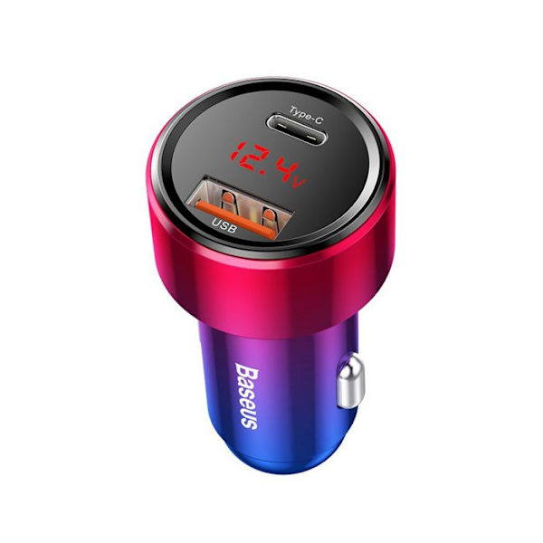 Billaddare, Snabbladdning, 45W, 2in1 - Baseus Magic Series (CCMLC20C-09) - Flerfärgad