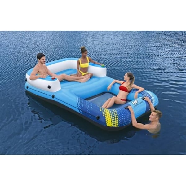 Summer Oasis uppblåsbar ö - BESTWAY - 4 personer - 3,05 m x 1,86 m x 58 cm - Inflata-Shield™