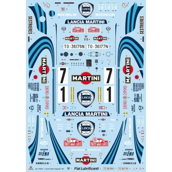 Modellbil Modell Lastbil Lancia Delta Hf Integrale 16v - ITALERI