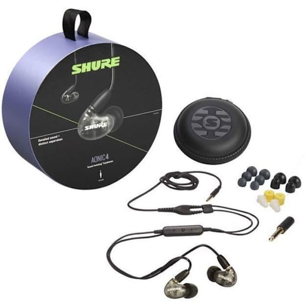 Shure AONIC 4 Trådbundna ljudisolerande hörlurar - Svart