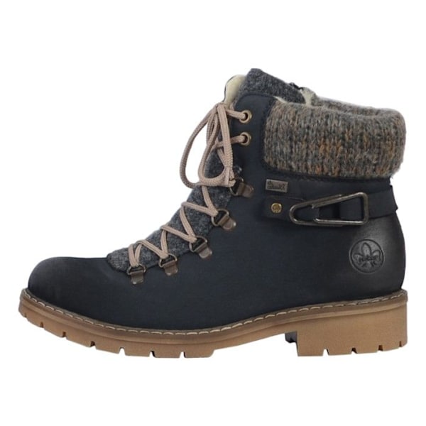 Rieker ankelboot - Y913114 - Dam - Blå - Snörning - Dragkedja - Skafthöjd 12 cm Blå 38