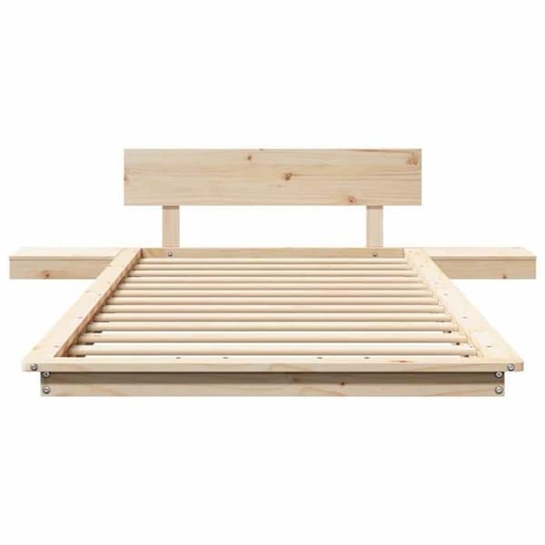 vidaXL Sängram Brun 75 x 190 cm trä 872425