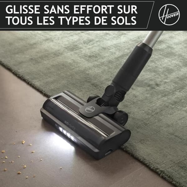Trådlös Stativdammsugare - HOOVER - HF1 Plus - Lätt - Turbo-läge - LED Multi-golvborste