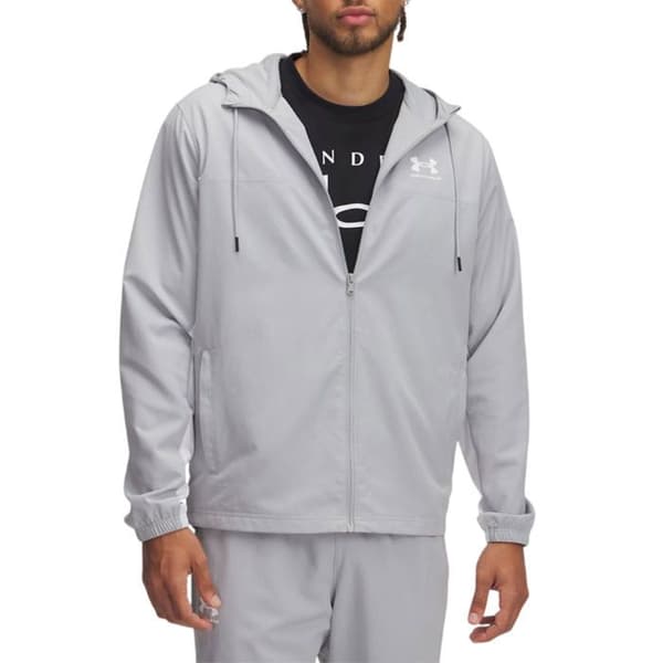 Under Armour RIVAL WOVEN WINDBREAKER Herrjacka grått och vitt XXL