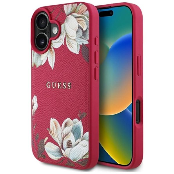 Fodral för iPhone 16 - Guess - fuchsia fuchsia