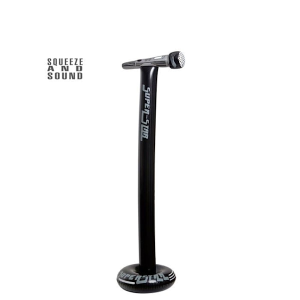 Mikro på uppblåsbar fot 116 cm Svart