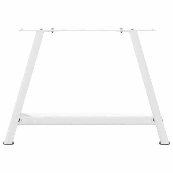 vidaXL A-formade soffbord ben 2 stycken Vit 70 x (42-43) cm Stål 4012841