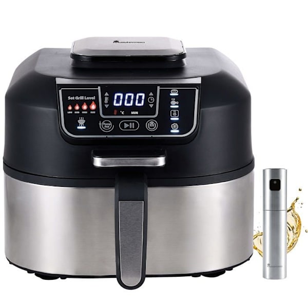 Masterpro elektrisk fritös - BGKIT-0008 Svart silver