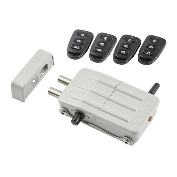ARREGUI CI10P Elektroniskt lås, osynligt lås, 4 fjärrkontroller, silver Silver