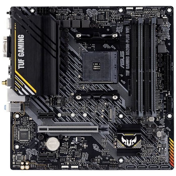 Moderkort - ASUS - TUF GAMING A520M-PLUS WIFI - AMD A520 - AM4 micro ATX plats