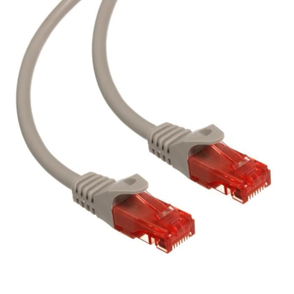 Patchkabel RJ45 Cat6 UTP Ethernet 3 m grå Maclean MCTV-303 S