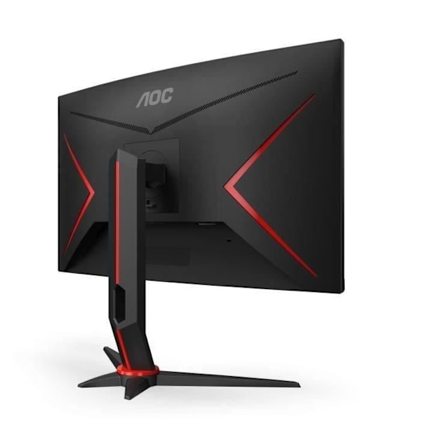 Böjd PC Gamer-skärm - AOC - CQ27G2S/BK - 27" VA QHD 1ms 144Hz HDMI DisplayPort USB HP Pivot Justerbar i höjdled Freesync