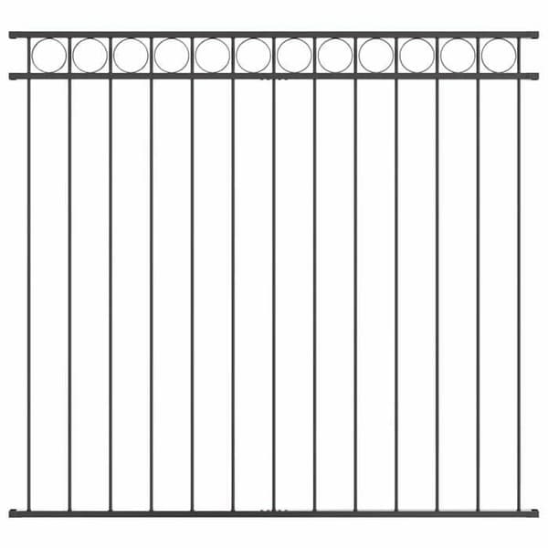vidaXL Stängsel Element ASSEN Grå 170 x 150 cm Stål 42003915