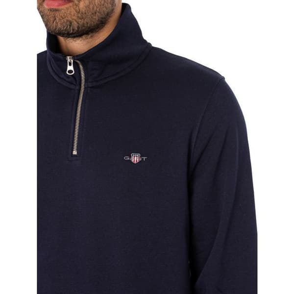 Sweatshirt med dragkedja 1/4 Regular Shield - GANT Blå XL