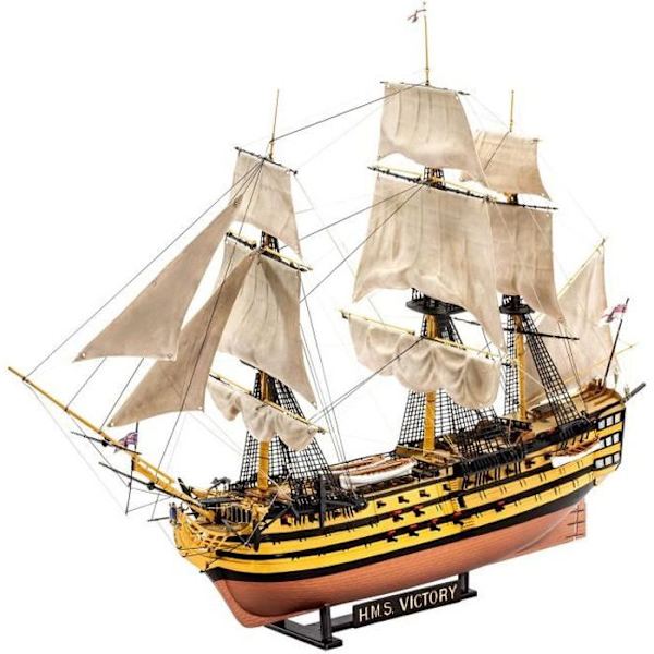 REVELL BATTLE OF TRAFALGAR Presentset modellsats för att bygga, limma och måla, med tillbehör Att måla