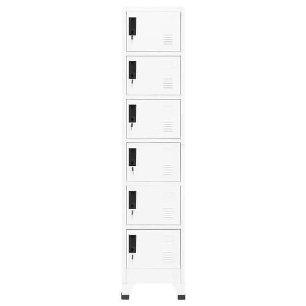 vidaXL Skåp Vit 38x40x180 cm Stål 339792 Vit