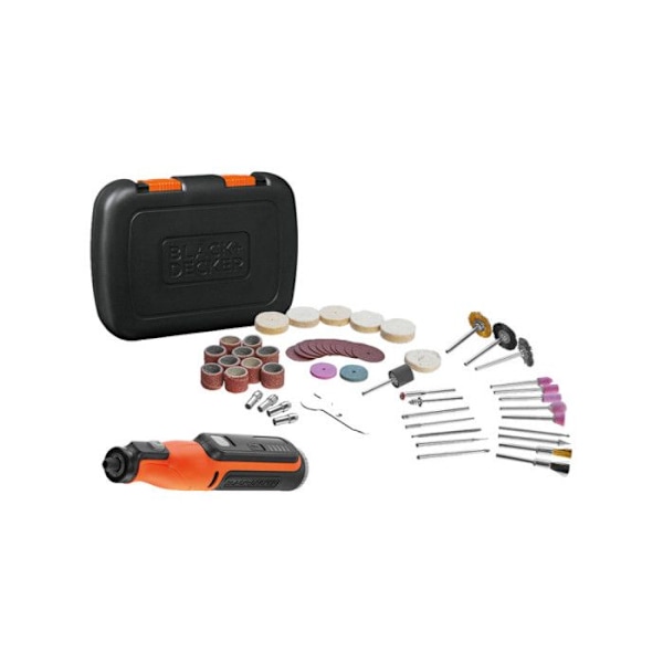 BCRT8IK-XJ 7,2 V BLACK and DECKER batteridrivet roterande multiverktyg - 53 tillbehör - 84410