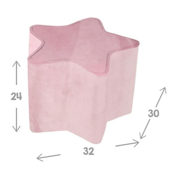 Lil Soffa Barnpuff - ROBA - Star Shape - Rosa Rosa - Mauve