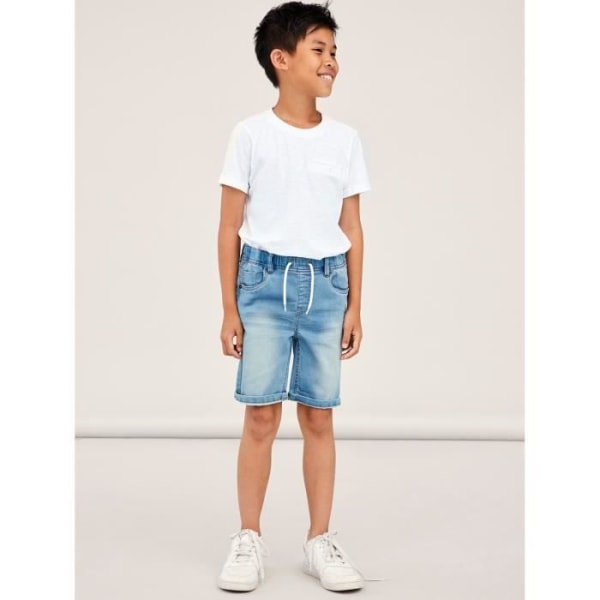 Pojkshorts Name it Ryan Dnmthayer - ljusblå denim - 11 år