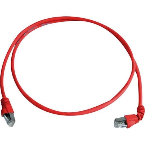 Telegärtner RJ45 nätverksanslutningskabel - CAT 6a - 2m - Röd - SFTP PiMF