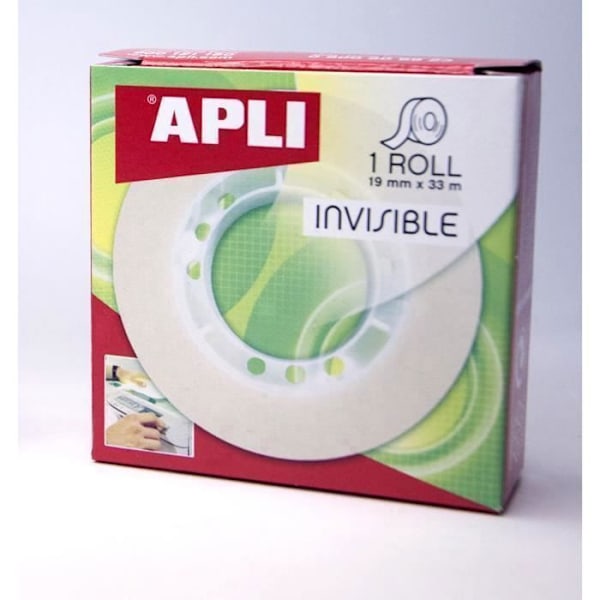 Osynligt tejp - Ej specificerat - 19 mm x 33 m - Transparent - Flerfärgad - Blandat Transparent