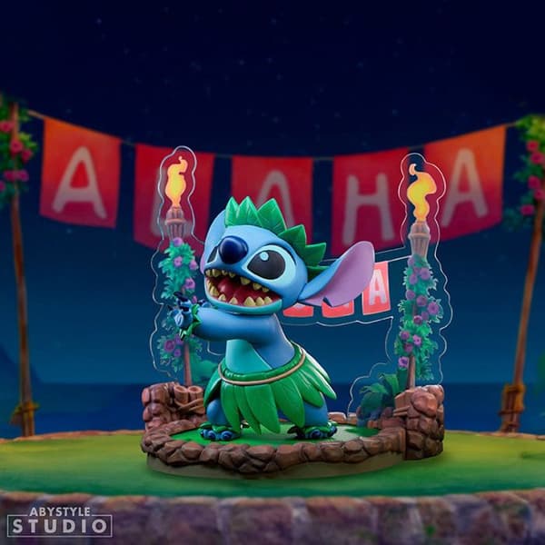 Figur Sfc | Lilo & Stitch | Stitch Dansa Hula blå (kropp), ljus turkos (mage), gr
