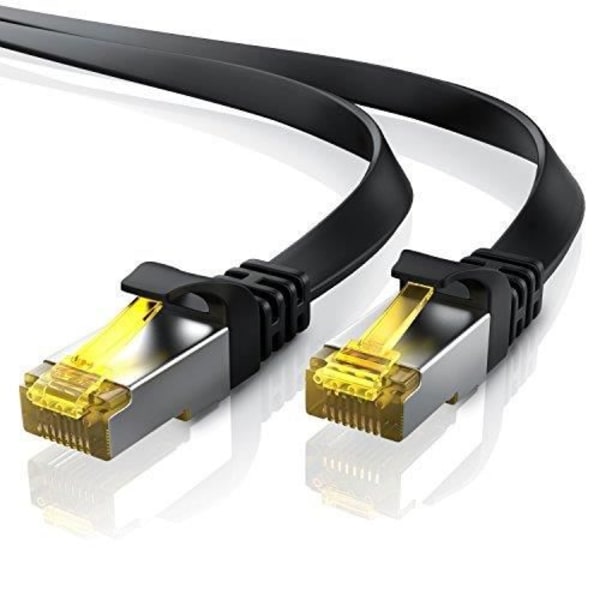 0,5 m CAT 7 platt nätverkskabel Gigabit Ethernet-kabel LAN 10 Gbps Patch Patch-kablar Platta kablar Kablar